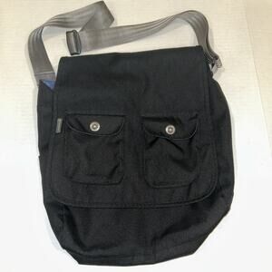 Columbia Sport Messenger Crossbody Bag Black Polyester Canvas Black Travel